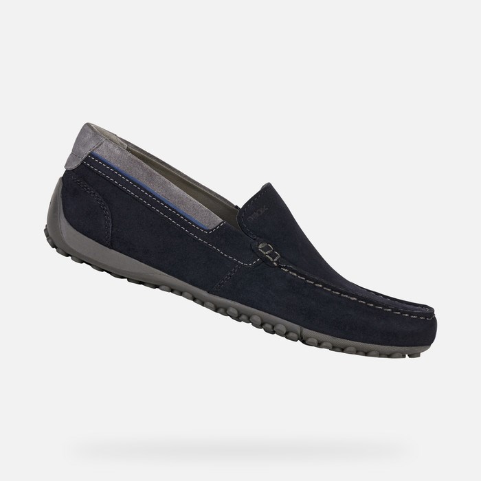 Geox Snake Loafers Herre Mørkeblå | 45870-OAWE