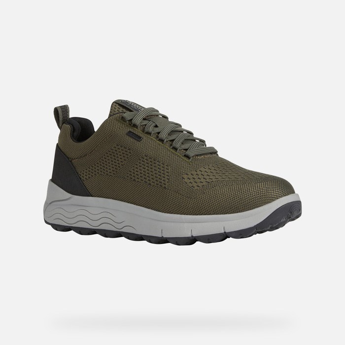 Geox Spherica 4x4 Abx Sneakers Herre Mørkeolivengrøn | 58106-RLUH