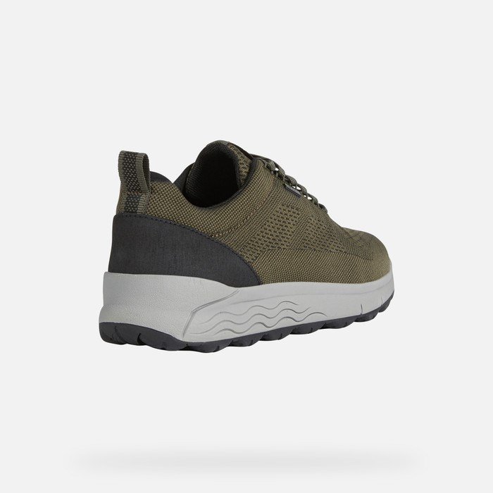 Geox Spherica 4x4 Abx Sneakers Herre Mørkeolivengrøn | 58106-RLUH