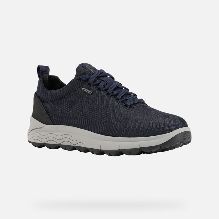 Geox Spherica 4x4 Abx Sneakers Herre Mørkeblå | 74529-BVRG