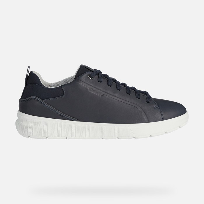 Geox Spherica Ec4 Sneakers Herre Mørkeblå | 78105-VNOR