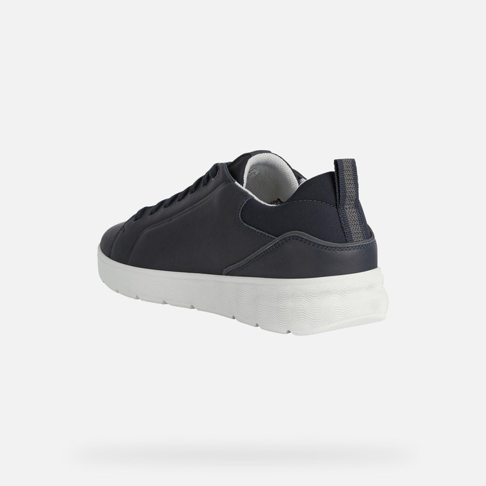 Geox Spherica Ec4 Sneakers Herre Mørkeblå | 78105-VNOR