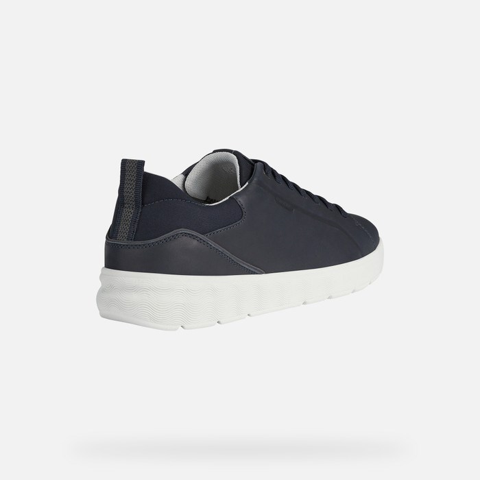 Geox Spherica Ec4 Sneakers Herre Mørkeblå | 78105-VNOR