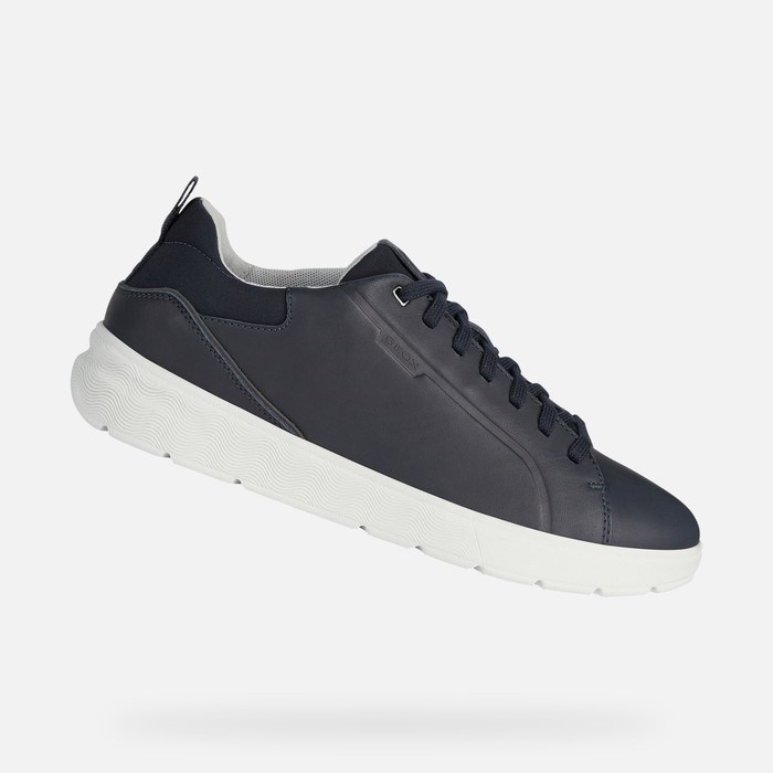 Geox Spherica Ec4 Sneakers Herre Mørkeblå | 78105-VNOR