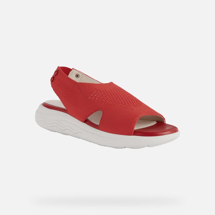 Geox Spherica Ec5 Sandaler Dame Rød | 70463-OCRG