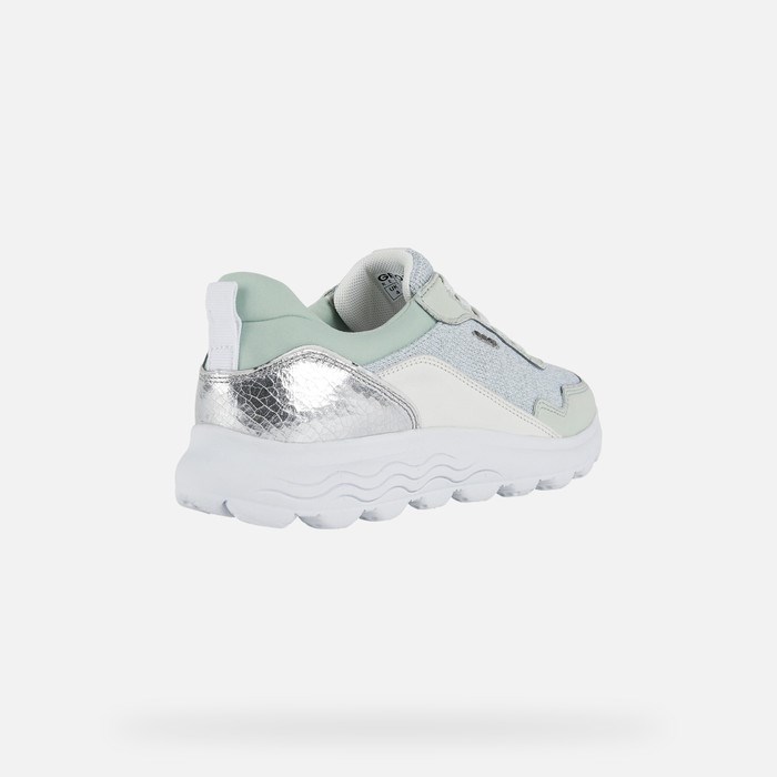 Geox Spherica Slip On Sko Dame Mintgrønne Hvide | 78469-QXKG