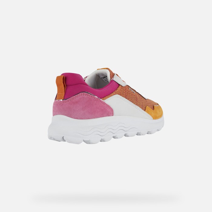 Geox Spherica Slip On Sko Dame Orange Fuchsia | 64107-TYUN