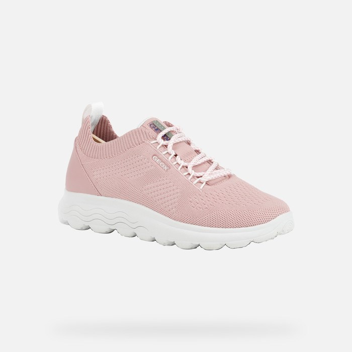 Geox Spherica Sneakers Dame Lyserød | 97046-NXKB