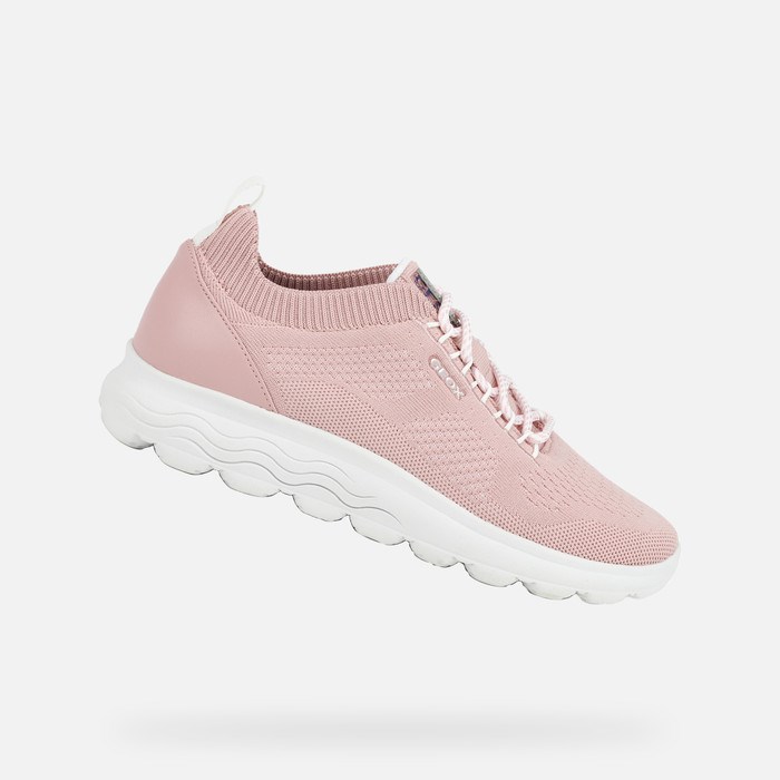 Geox Spherica Sneakers Dame Lyserød | 97046-NXKB