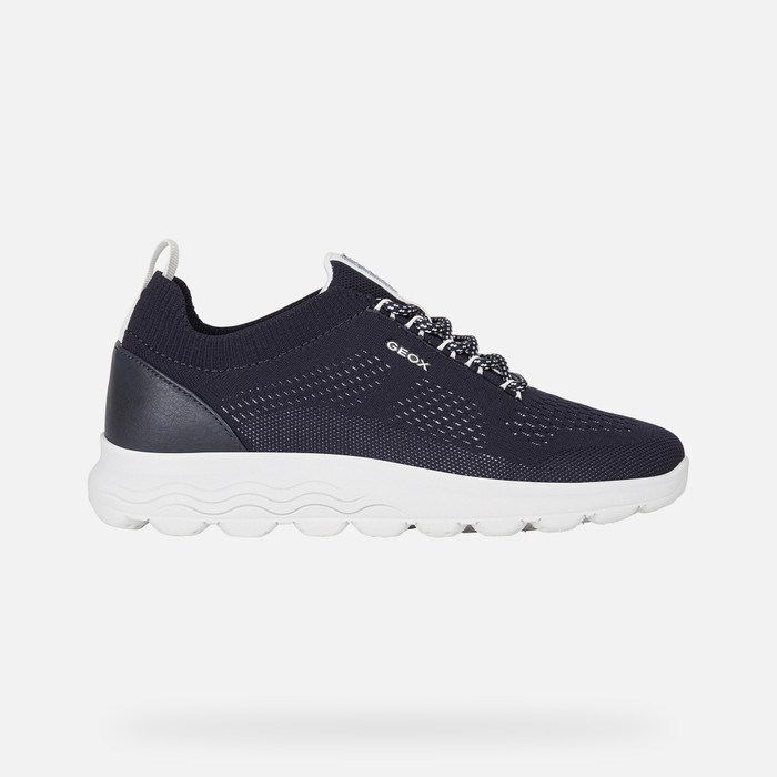 Geox Spherica Sneakers Dame Mørkeblå | 54962-VQNE