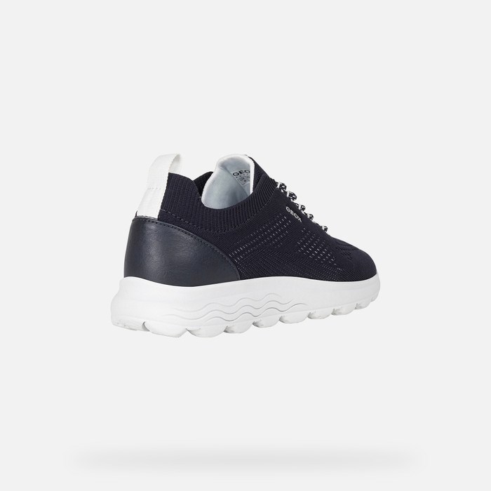 Geox Spherica Sneakers Dame Mørkeblå | 54962-VQNE