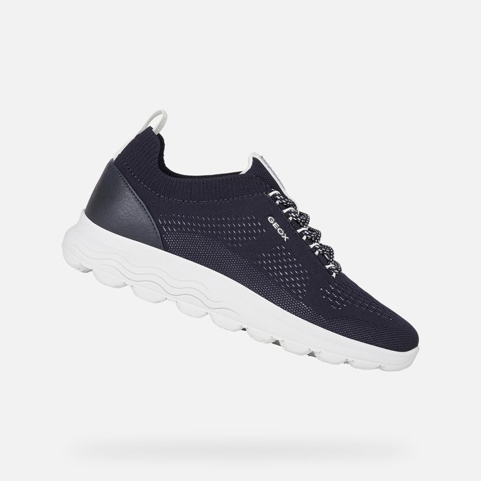 Geox Spherica Sneakers Dame Mørkeblå | 54962-VQNE