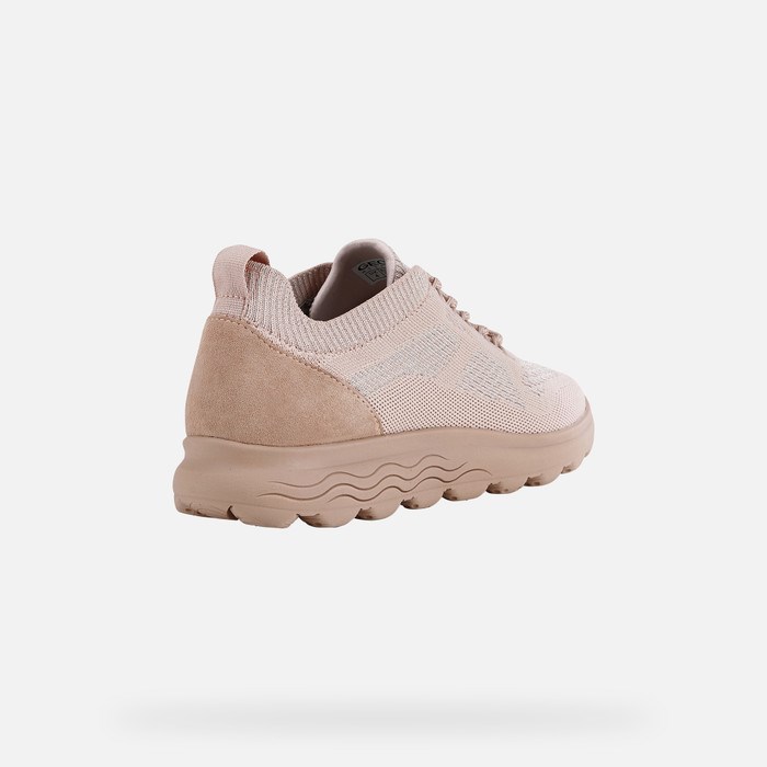 Geox Spherica Sneakers Dame Mørkelyserød | 89705-XIFT