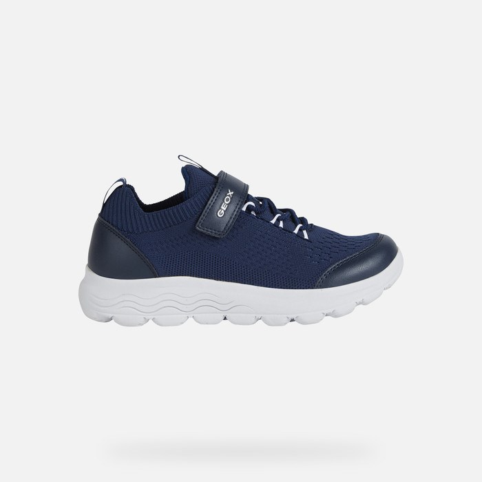 Geox Spherica Sneakers Drenge Mørkeblå | 60725-ICJO