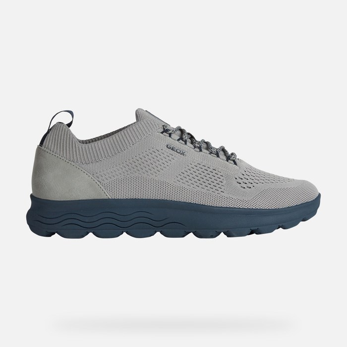 Geox Spherica Sneakers Herre Grå Mørkeblå | 89564-LQRG