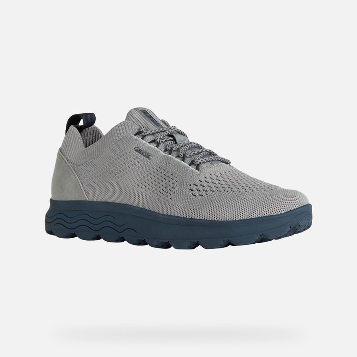 Geox Spherica Sneakers Herre Grå Mørkeblå | 89564-LQRG