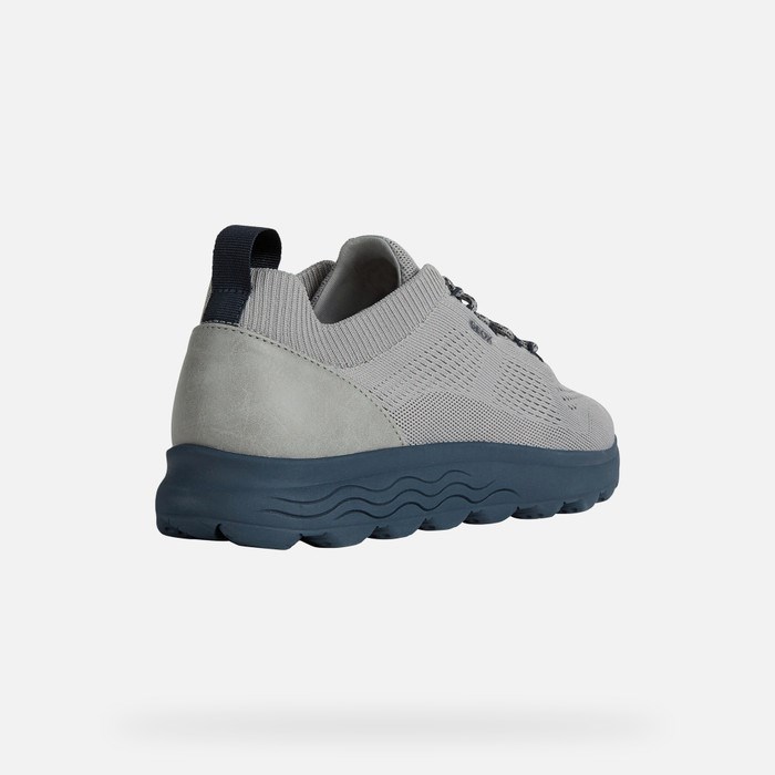 Geox Spherica Sneakers Herre Grå Mørkeblå | 89564-LQRG