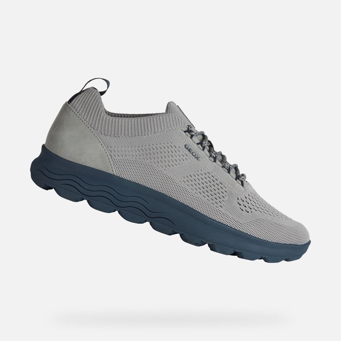 Geox Spherica Sneakers Herre Grå Mørkeblå | 89564-LQRG