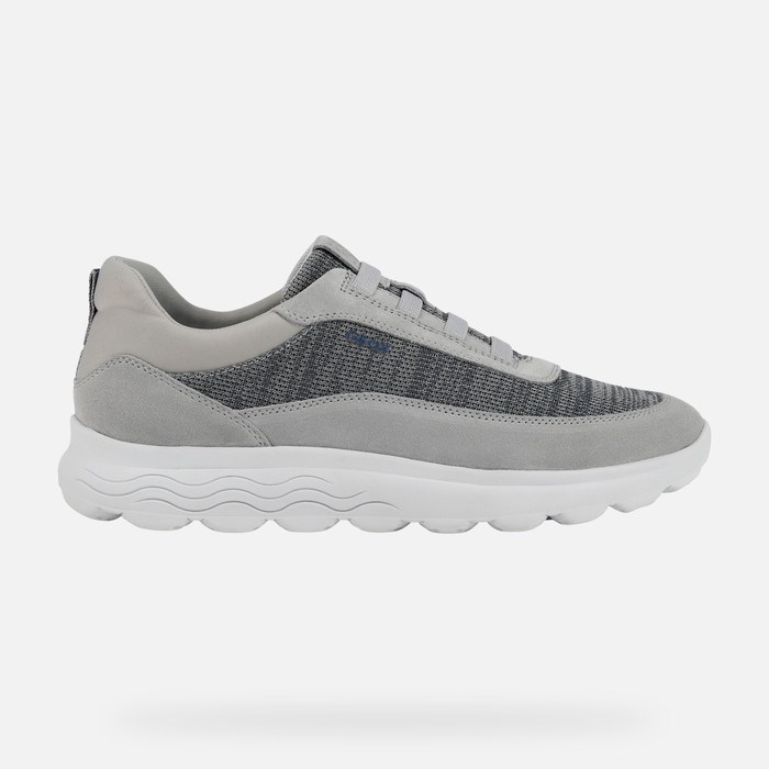 Geox Spherica Sneakers Herre Lysegrå | 46125-BEZJ