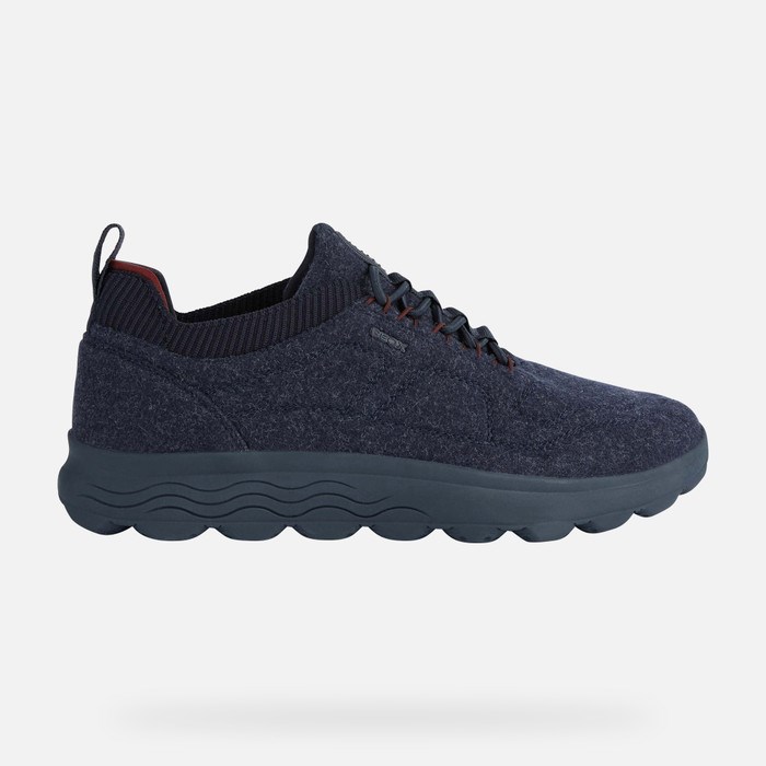 Geox Spherica Sneakers Herre Mørkeblå | 24039-UOBY