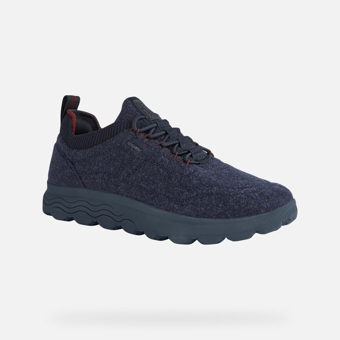 Geox Spherica Sneakers Herre Mørkeblå | 24039-UOBY