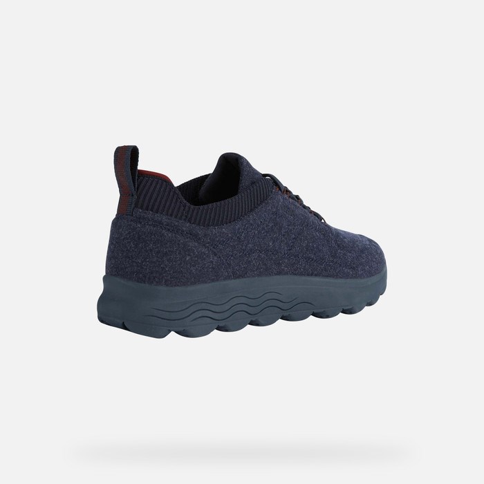 Geox Spherica Sneakers Herre Mørkeblå | 24039-UOBY