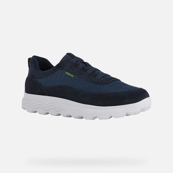 Geox Spherica Sneakers Herre Mørkeblå | 65974-FSBG