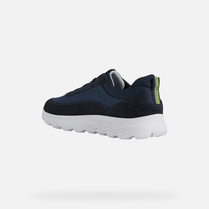 Geox Spherica Sneakers Herre Mørkeblå | 65974-FSBG