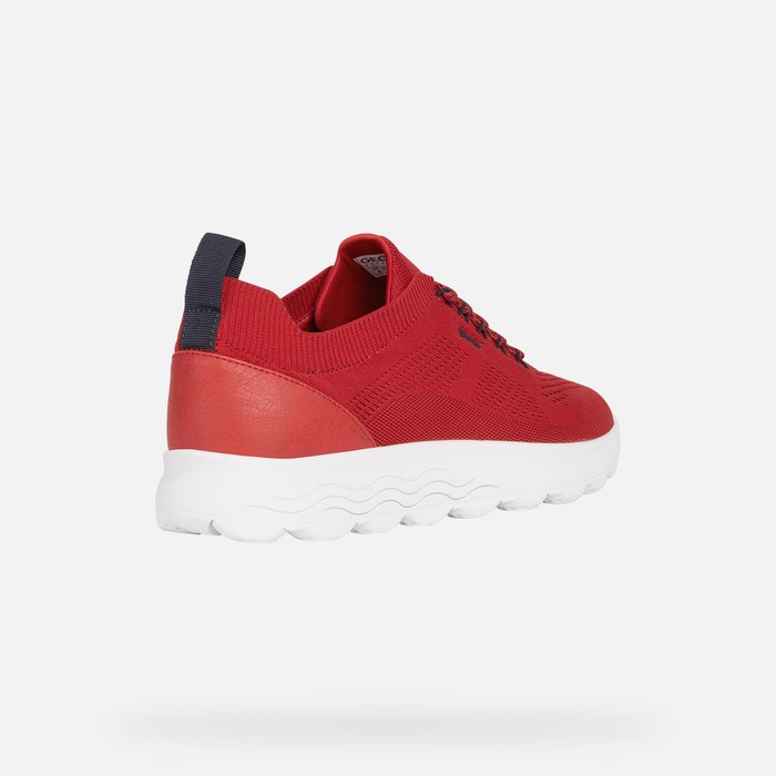 Geox Spherica Sneakers Herre Rød | 69724-FLSY