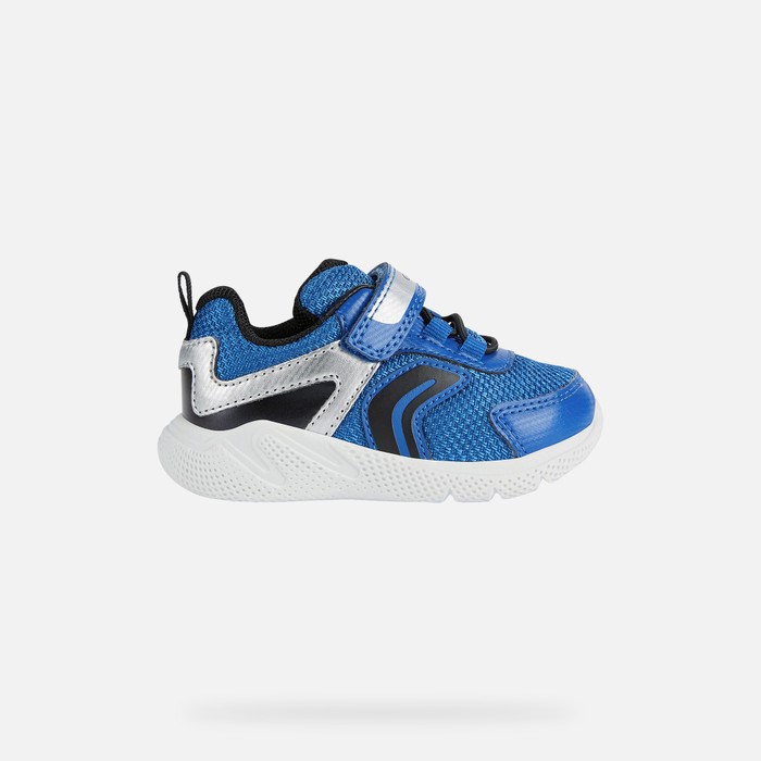 Geox Sprintye Sneakers Baby Kongeblå Sort | 01594-TCQP