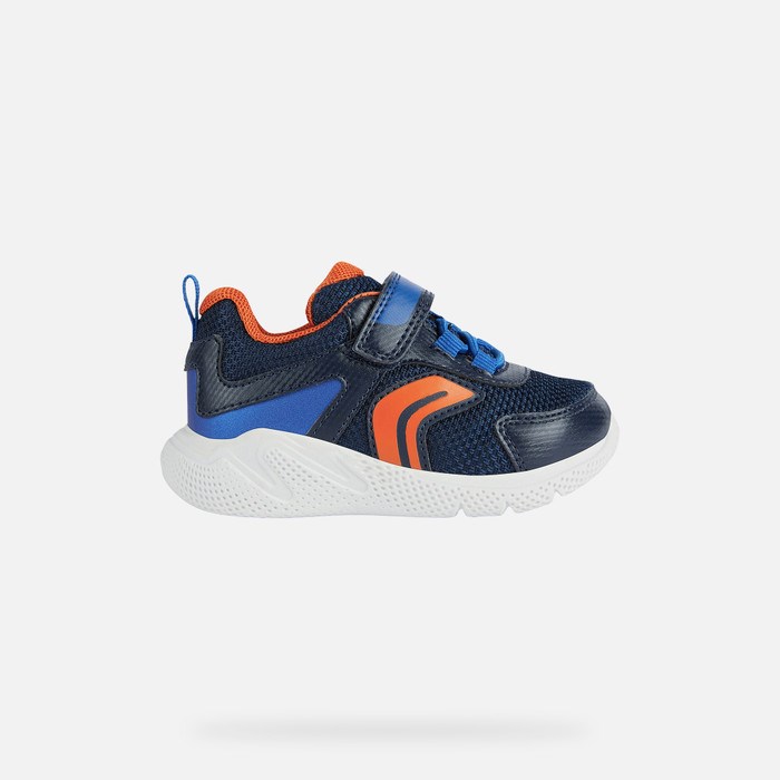 Geox Sprintye Sneakers Baby Mørkeblå Kongeblå | 49857-POMK