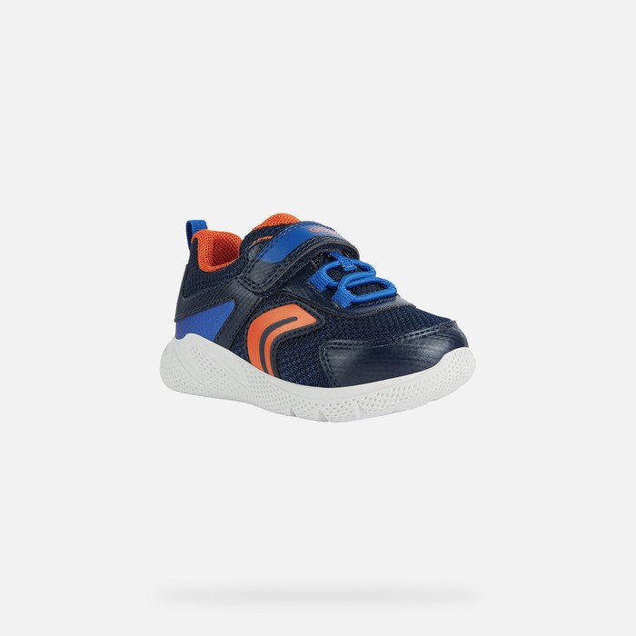 Geox Sprintye Sneakers Baby Mørkeblå Kongeblå | 49857-POMK