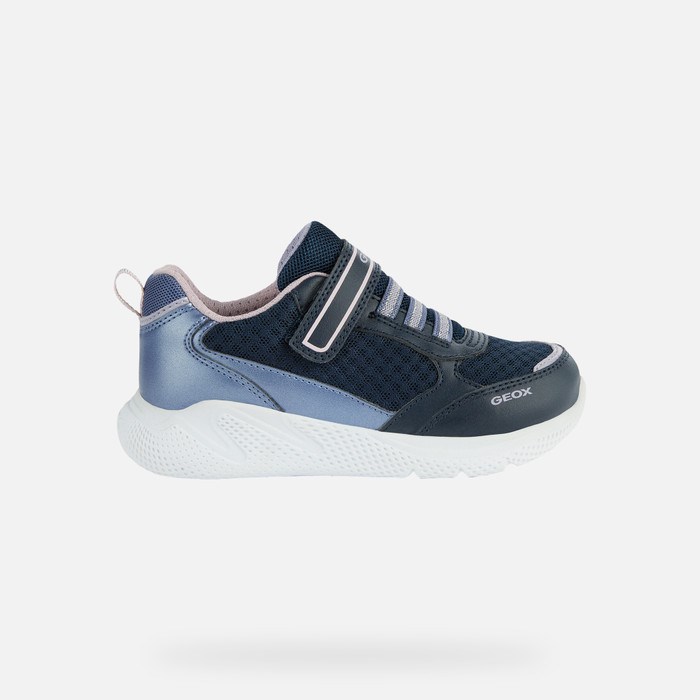 Geox Sprintye Sneakers Pige Mørkeblå | 92604-DRWP