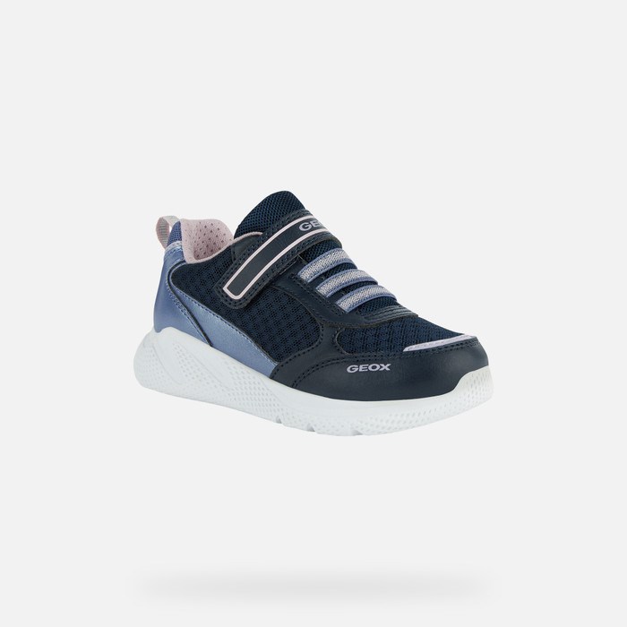 Geox Sprintye Sneakers Pige Mørkeblå | 92604-DRWP