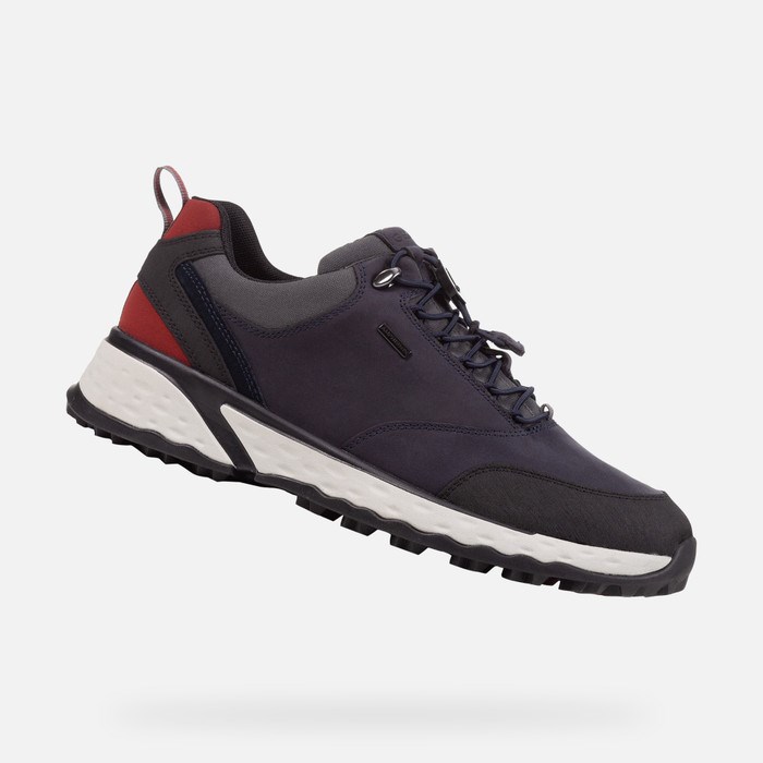 Geox Sterrato Abx Sneakers Herre Mørkeblå | 83752-AVJT