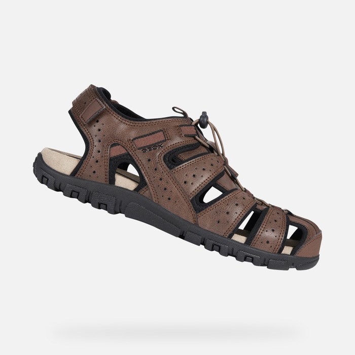 Geox Strada Sandaler Herre Brune | 86597-JADI