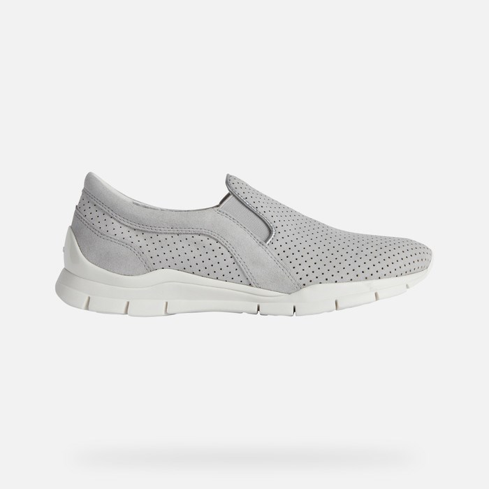 Geox Sukie Slip On Sko Dame Lysegrå | 01746-AQMV