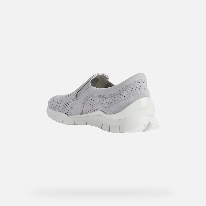 Geox Sukie Slip On Sko Dame Lysegrå | 01746-AQMV