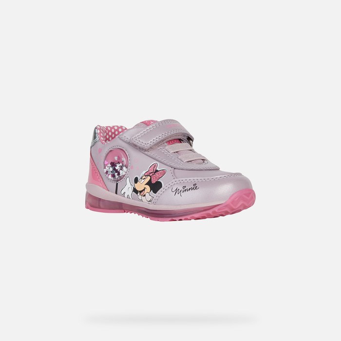 Geox Todo Sneakers Baby Mørkelyserød Fuchsia | 08972-DOUJ