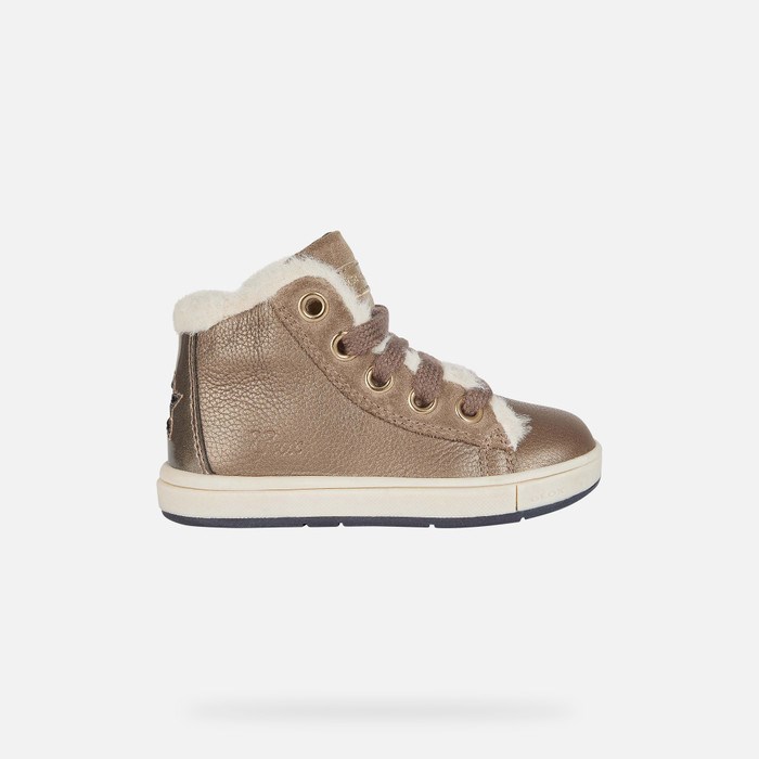 Geox Trottola Sneakers Baby Grå Hvide | 37905-EZPS