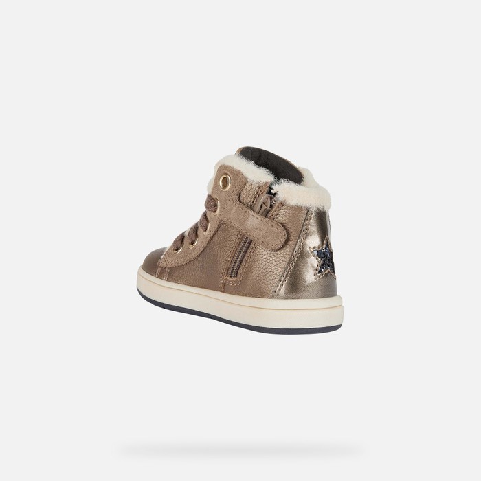 Geox Trottola Sneakers Baby Grå Hvide | 37905-EZPS