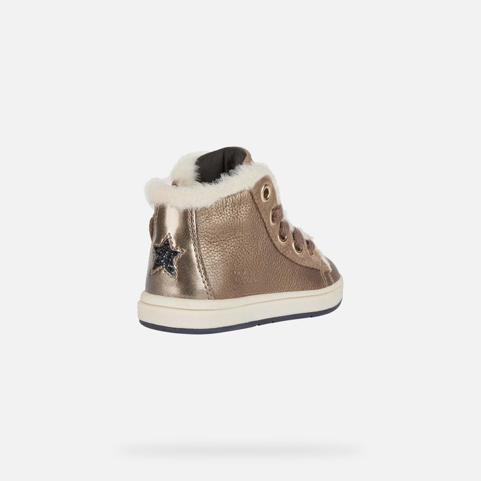 Geox Trottola Sneakers Baby Grå Hvide | 37905-EZPS