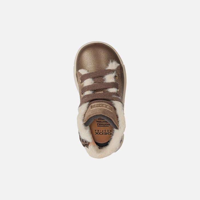 Geox Trottola Sneakers Baby Grå Hvide | 37905-EZPS