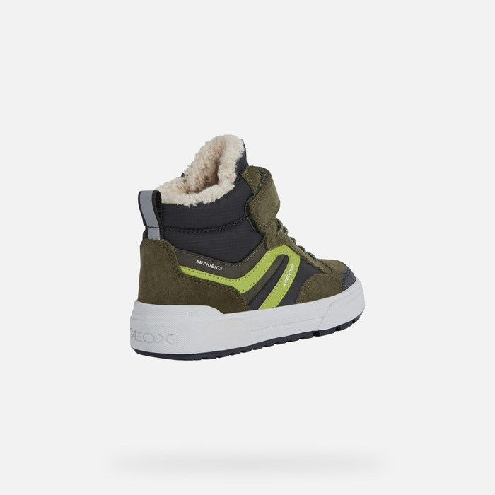 Geox Weemble Abx Sneakers Pige Mørkegrøn Grøn | 25089-YXTR