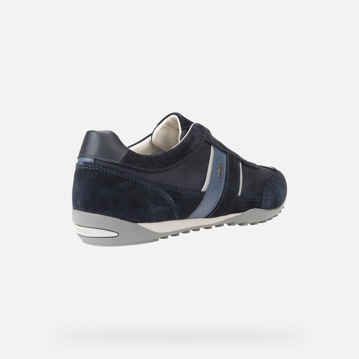 Geox Wells Sneakers Herre Mørkeblå | 82164-ULNA