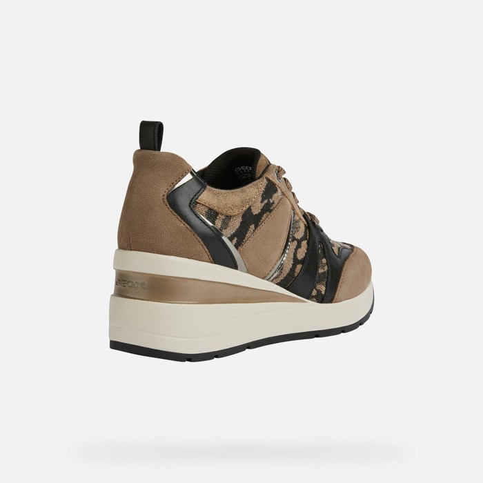 Geox Zosma Sneakers Dame Sand | 17943-IEAJ